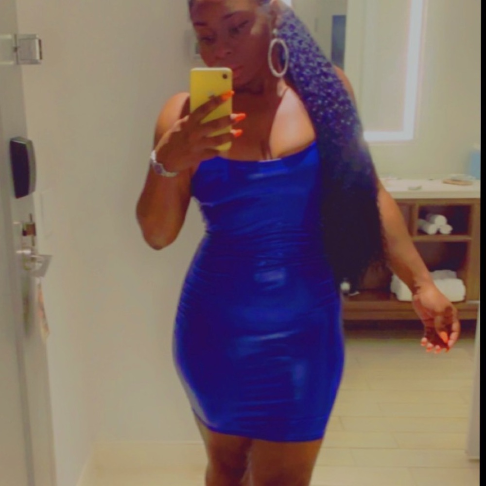 Blue Latex Dress